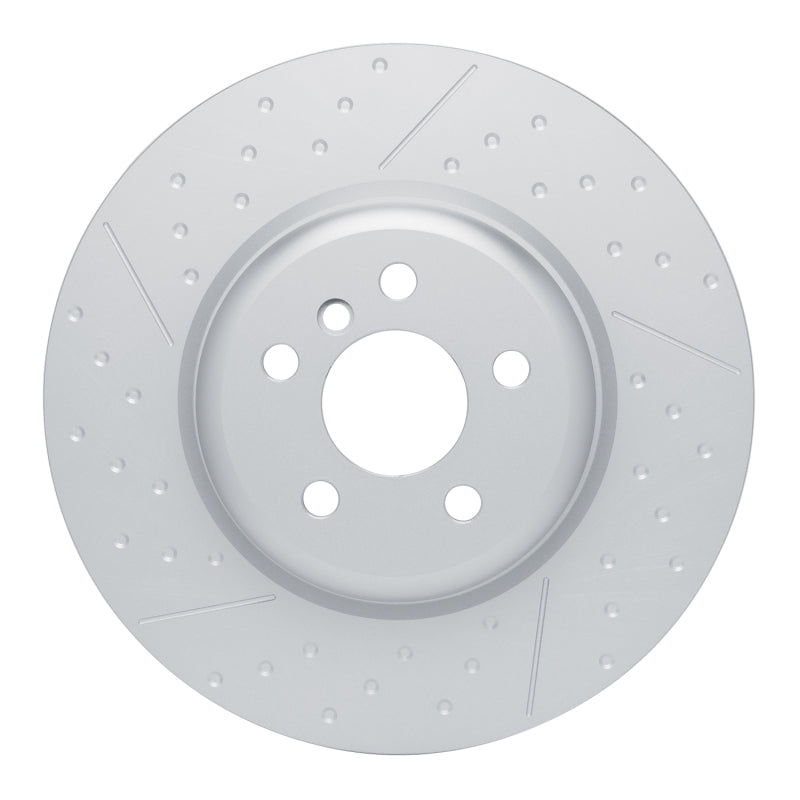 R1 20-25 BMW M440iX Left Rear Dimpled & Slotted GeoSPEC Coated Rotor