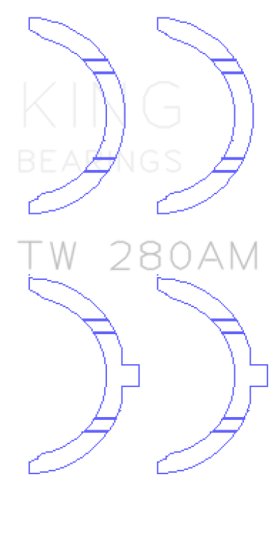 King Engine Bearings Toyota 1E/2E Thrust Washer Set