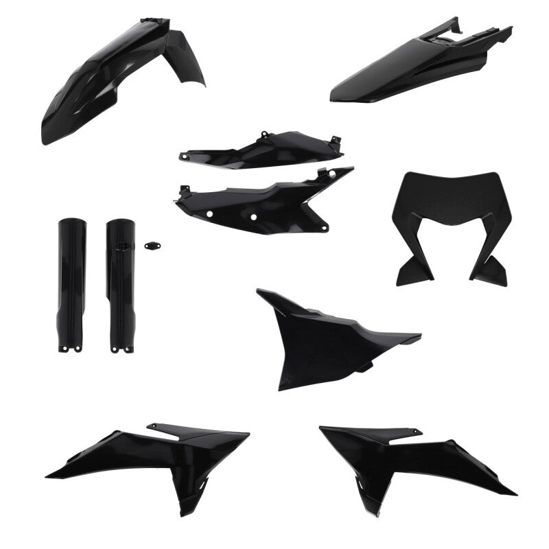 Acerbis 2026 KTM 250-500 EXC-F/ 125-300 XC-W/ 450 XCF-W Full Plastic Kit - Black