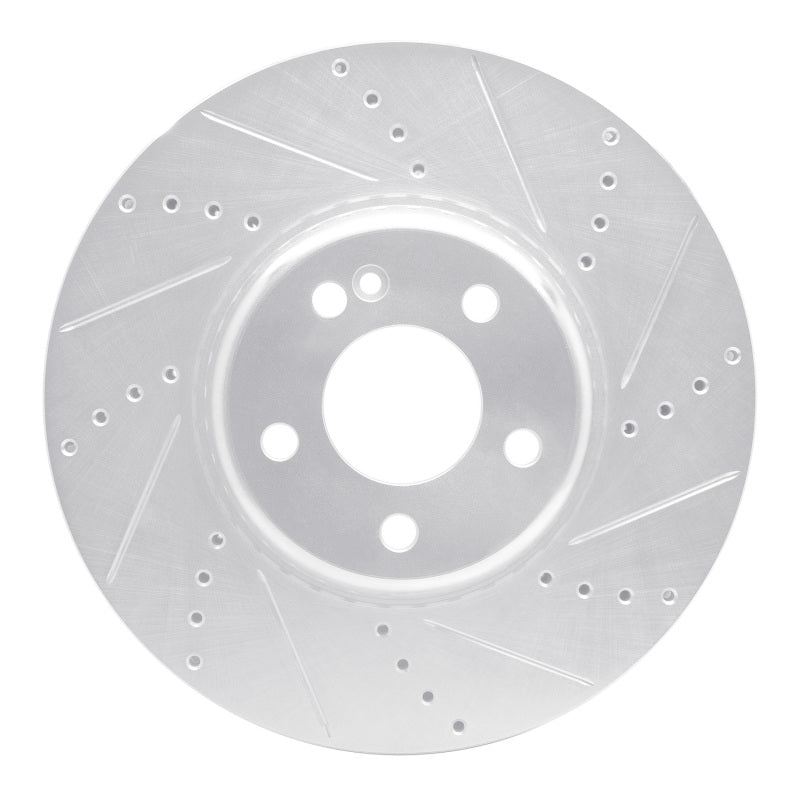 DFC 15-23 Mercedes-Benz E250 Front Right Drilled & Slotted Silver Brake Rotor