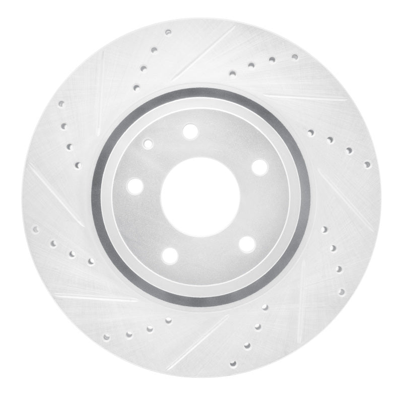 DFC 16-25 Mazda 6 Front Left Drilled & Slotted Silver Brake Rotor