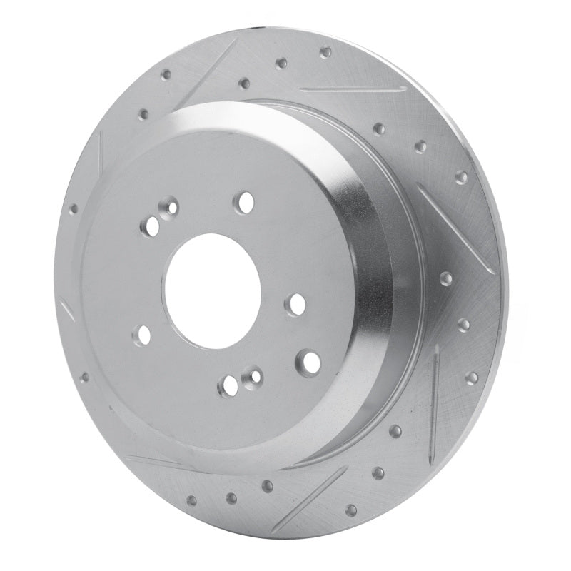 DFC 07-12 Hyundai Veracruz Rear Left Drilled & Slotted Silver Brake Rotor