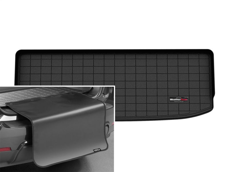 WeatherTech 22-23 Nissan Pathfinder Cargo With Bumper Protector - Black