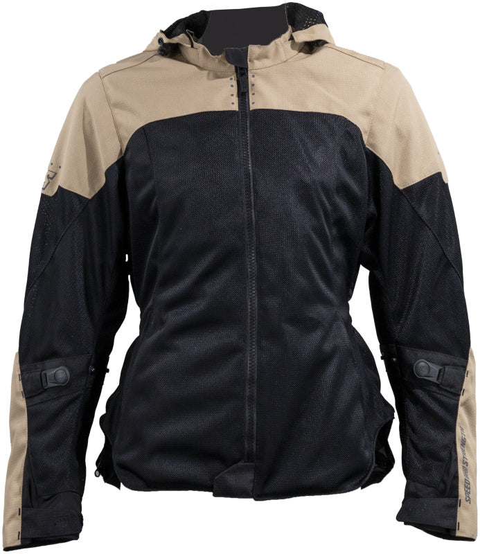 Speed and Strength Starstruck Mesh Jacket Trench Tan/Black Womens - XS