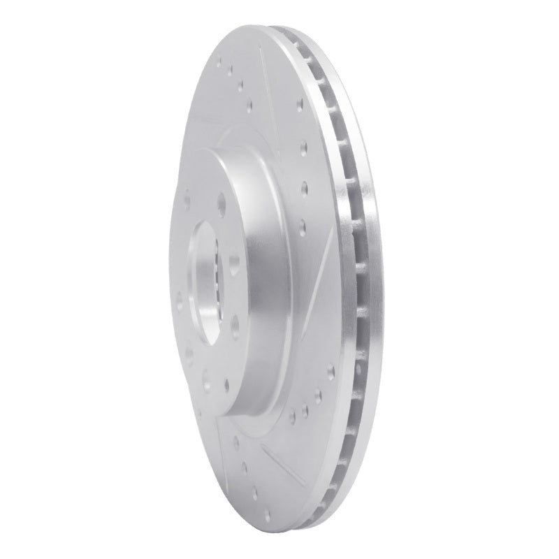 DFC 06-15 Mazda MX-5 Miata Front Right Drilled & Slotted Silver Brake Rotor