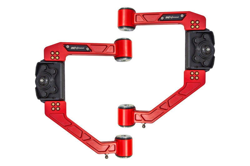 UMI Performance 15-25 Ford F-150 Adjustable Upper A-Arm Kit - Red