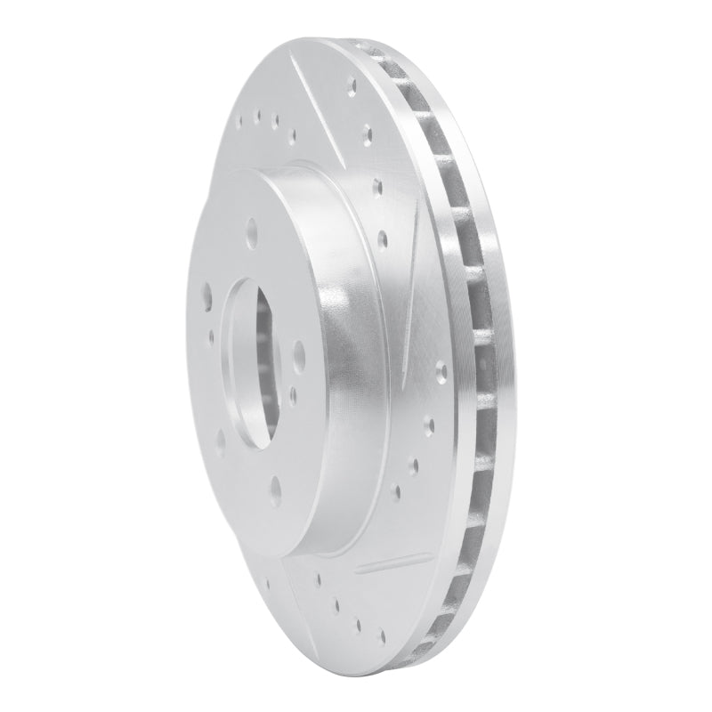 DFC 93-02 Mercury Villager Front Right Drilled & Slotted Silver Brake Rotor