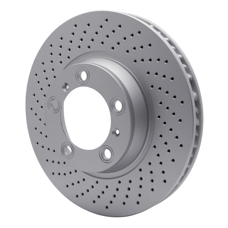 R1 99-23 Porsche 911 Left Front Drilled GeoSPEC Coated Rotor
