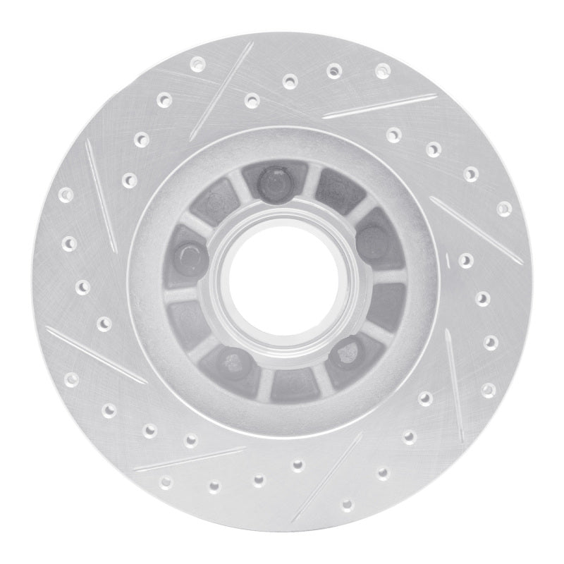 R1 95-97 Ford Ranger (USA/Canada) Front Right Drilled & Slotted Silver Brake Rotor
