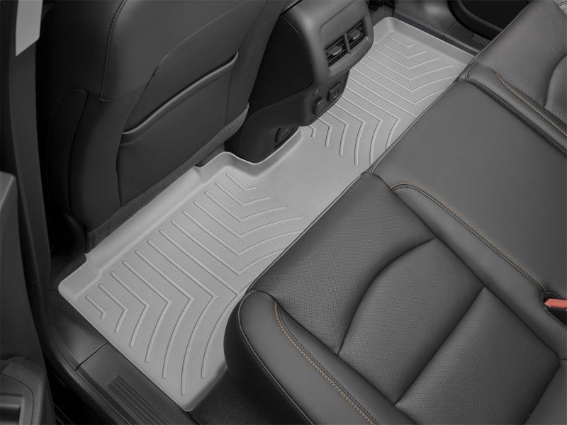 WeatherTech 2019+ Genesis G70 Rear FloorLiner - Grey (2-Piece Liner)
