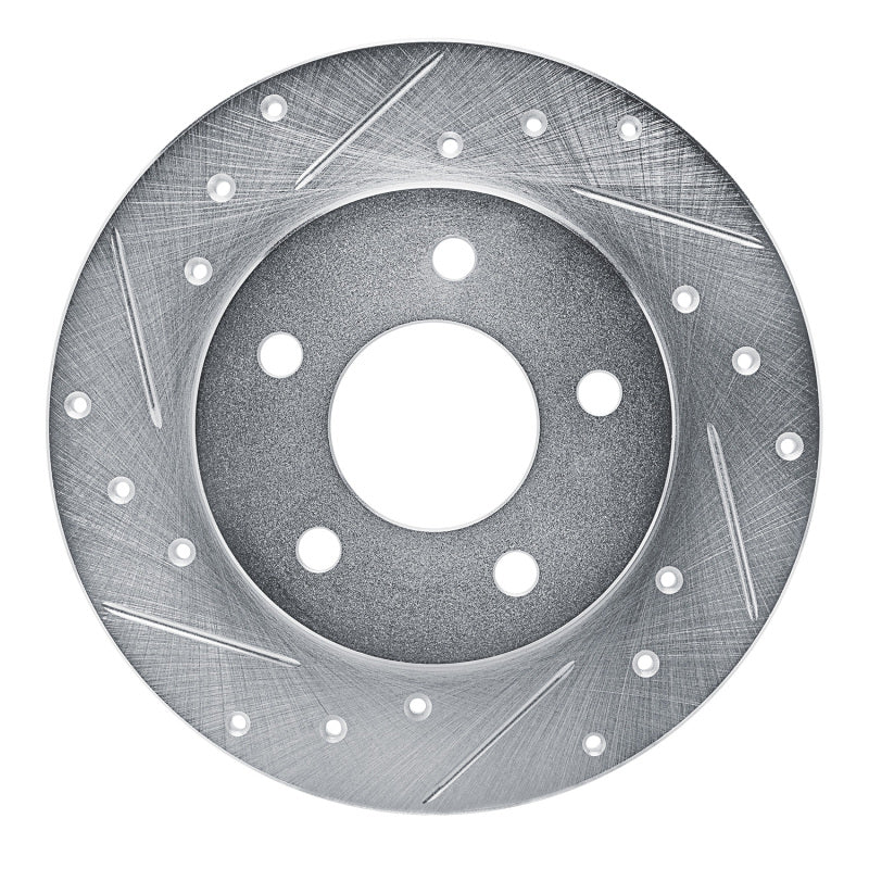 DFC 88-92 Dodge Monaco Rear Left Drilled & Slotted Silver Brake Rotor