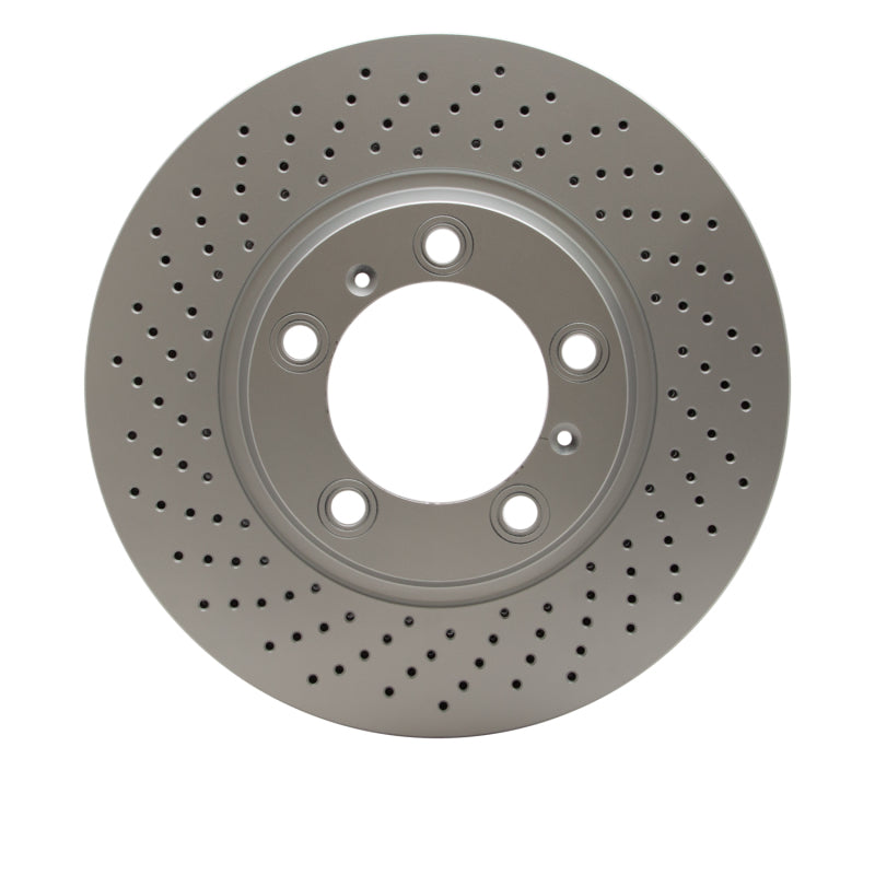 R1 99-23 Porsche 911 Left Front Drilled GeoSPEC Coated Rotor