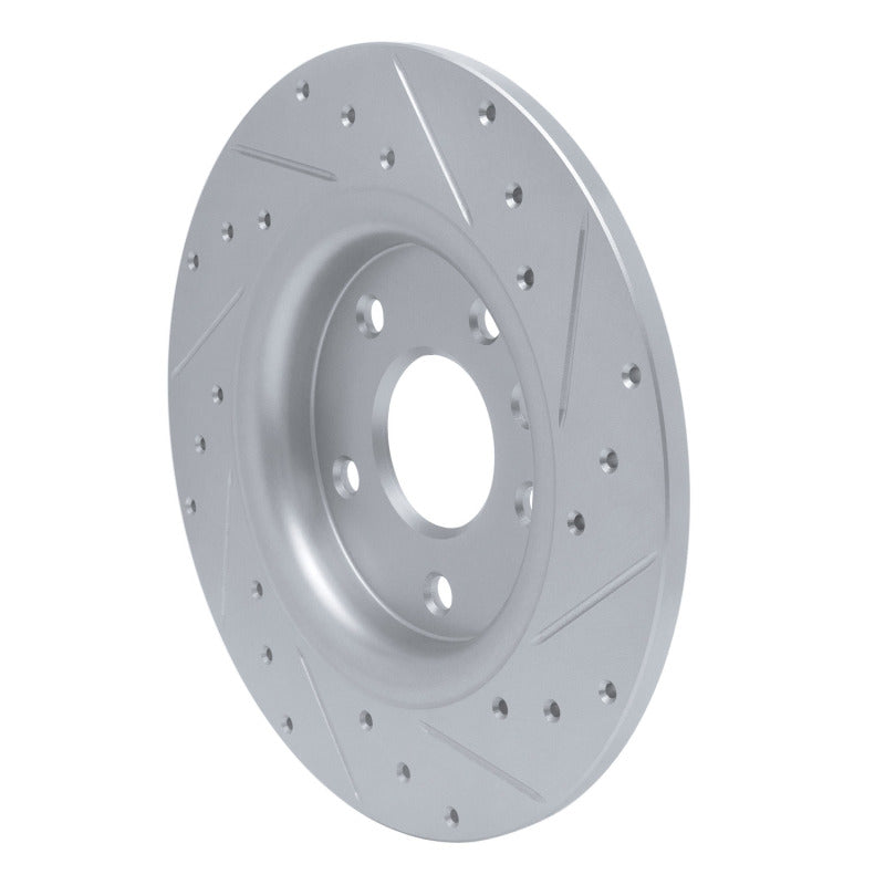 DFC 17-25 Chrysler Pacifica Rear Left Drilled & Slotted Silver Brake Rotor