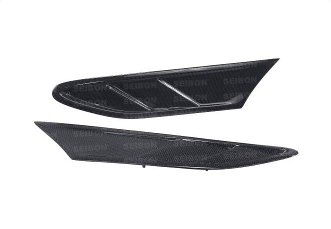 Seibon 08-14 Subaru STI Carbon Fiber Fender Caps