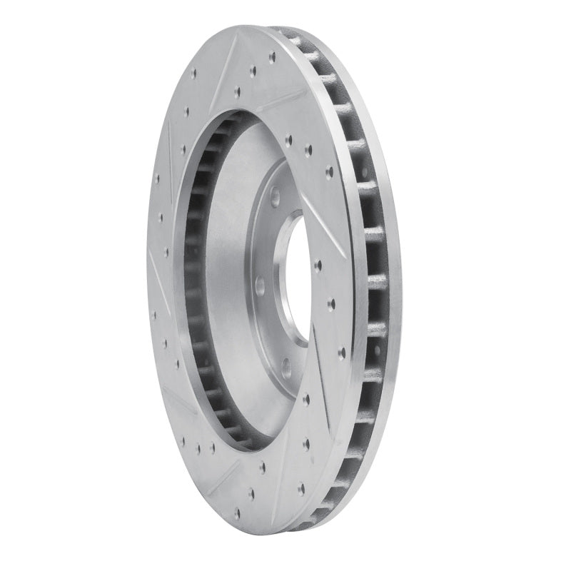 R1 02-05 Buick Rainier Front Right Drilled & Slotted Silver Brake Rotor