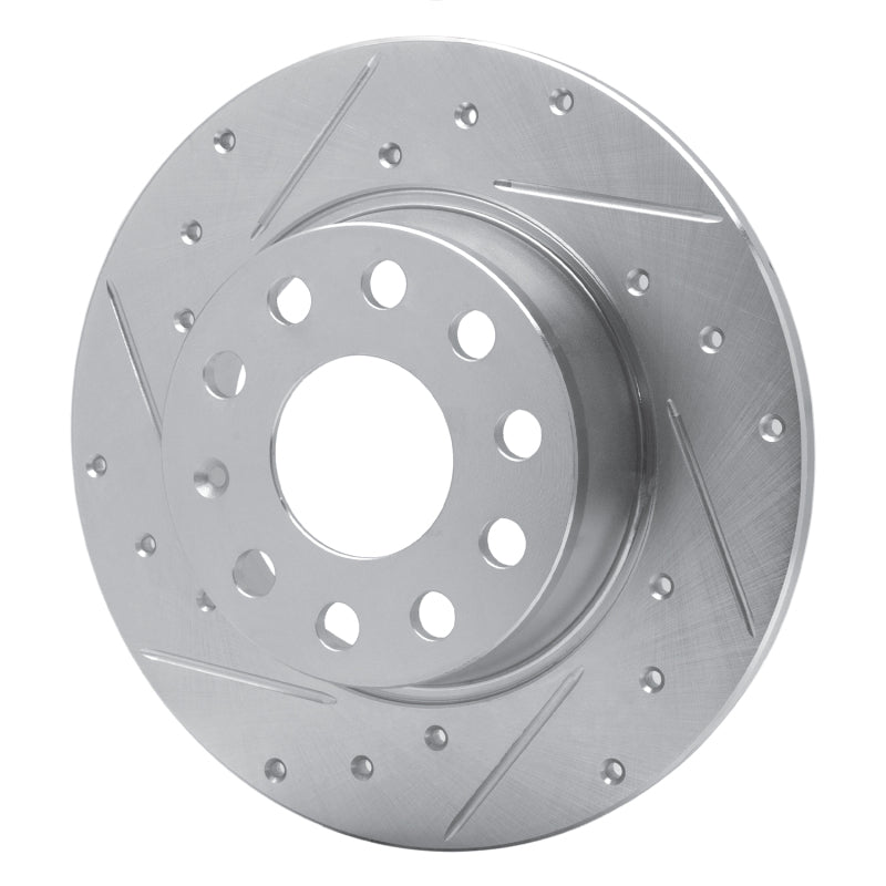 DFC 05-25 Audi A3 Quattro Rear Left Drilled & Slotted Silver Brake Rotor