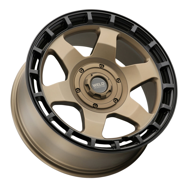 Weld Off-Road Ridge 20x9 - 6x135 / 6x139.7 BP - ET0 - 106.1mm CB - Satin Bronze Wheel (Black Ring)