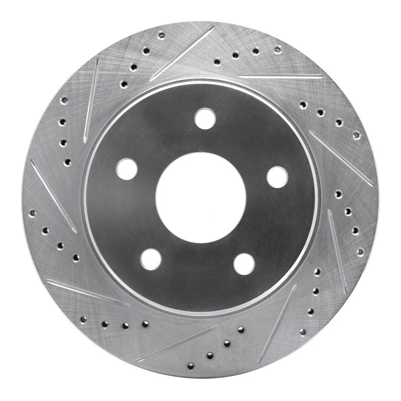 DFC 02-24 Chrysler Aspen Front Left Drilled & Slotted Silver Brake Rotor