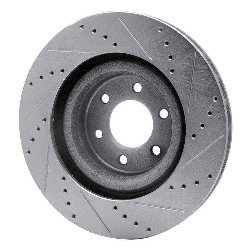 R1 92-02 Dodge Viper Front Left Drilled & Slotted Silver Brake Rotor
