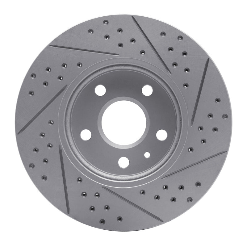 R1 08-14 Cadillac Cts Front Left Drilled & Slotted Geo-Carbon Rotor