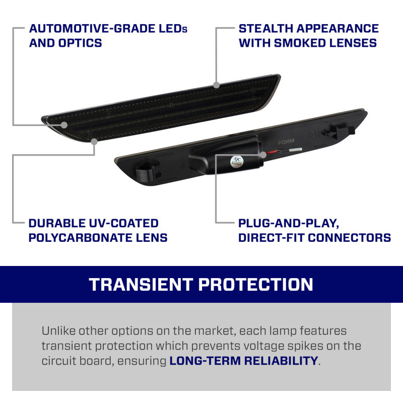 Form Lighting 2015 Mustang LED Sidemarkers (Pair)