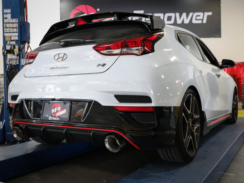 aFe Takeda Exhaust Axle-Back 19-20 Hyundai Veloster N 304SS Polished Dual Tips Exhaust