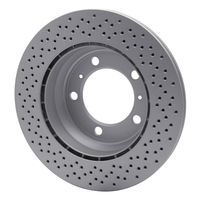 DFC 05-23 Porsche 718 Cayman Rear Drilled GeoSPEC Coated Rotor