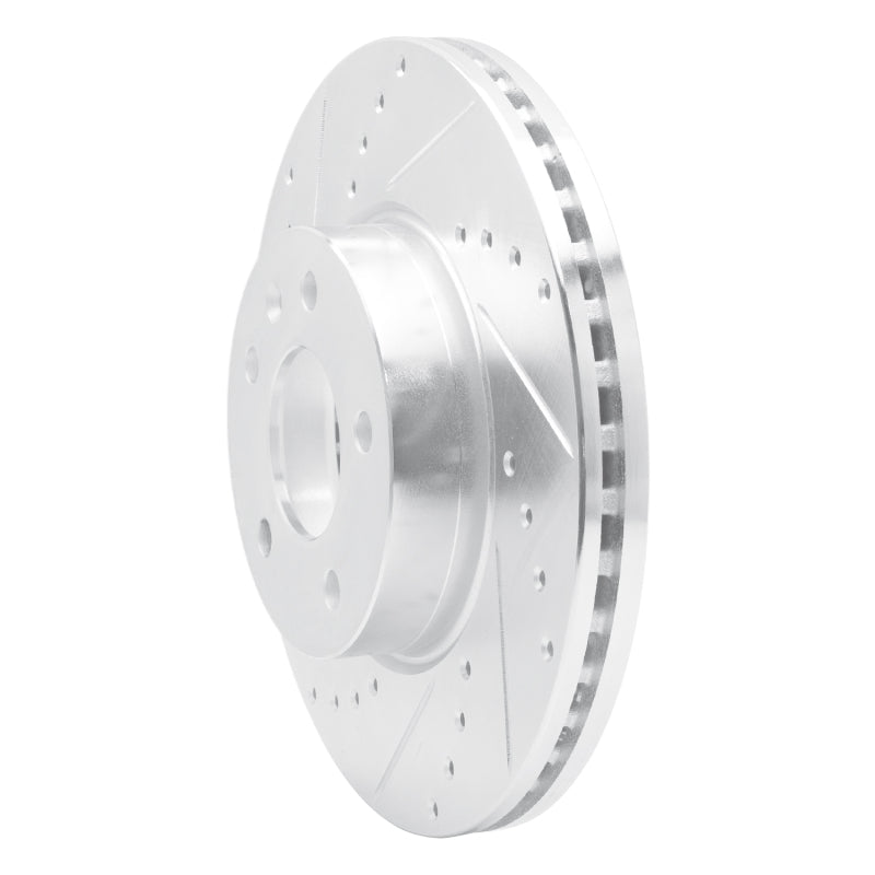 DFC 13-25 Cadillac ATS Front Left Drilled & Slotted Silver Brake Rotor