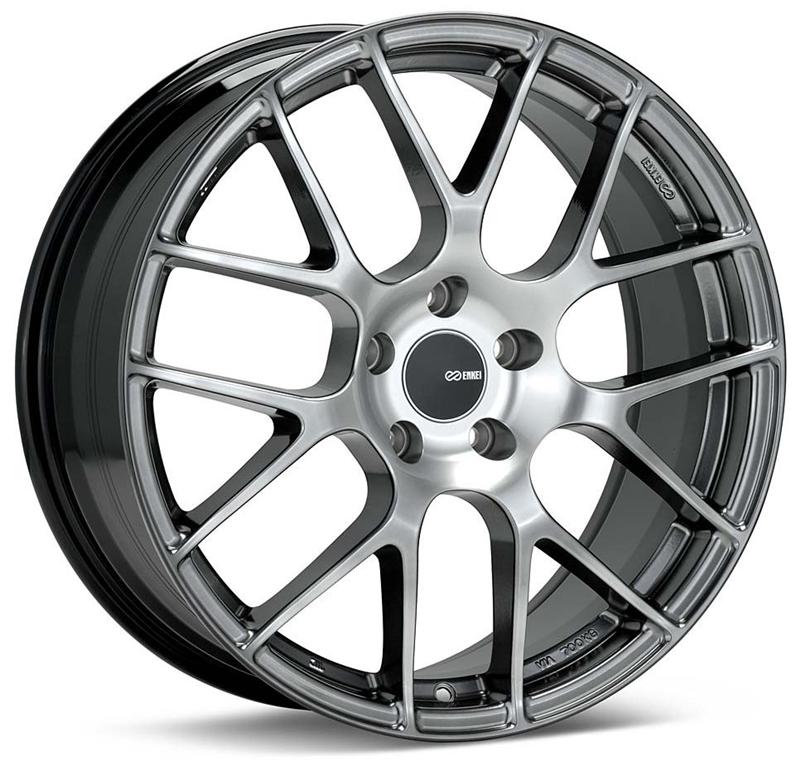Enkei Raijin 18x8.5 35mm Offset 5x114.3 Bolt Pattern 72.6 Bore Diameter Hyper Silver Wheel