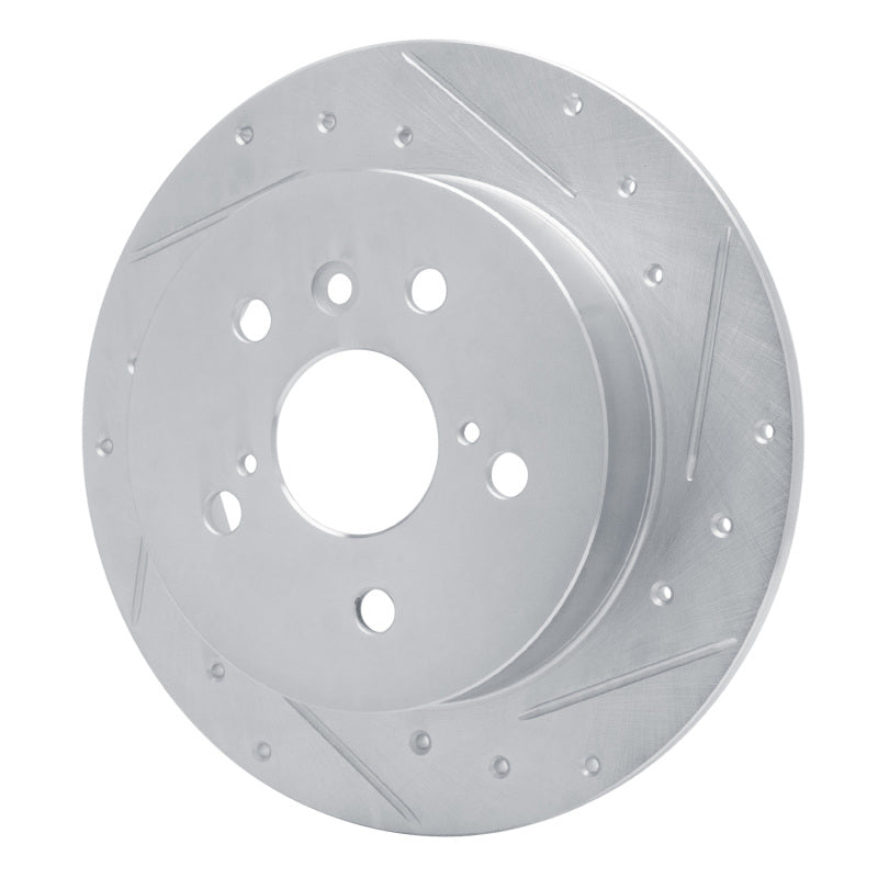 DFC 18-24 Toyota Camry Rear Right Drilled & Slotted Silver Brake Rotor
