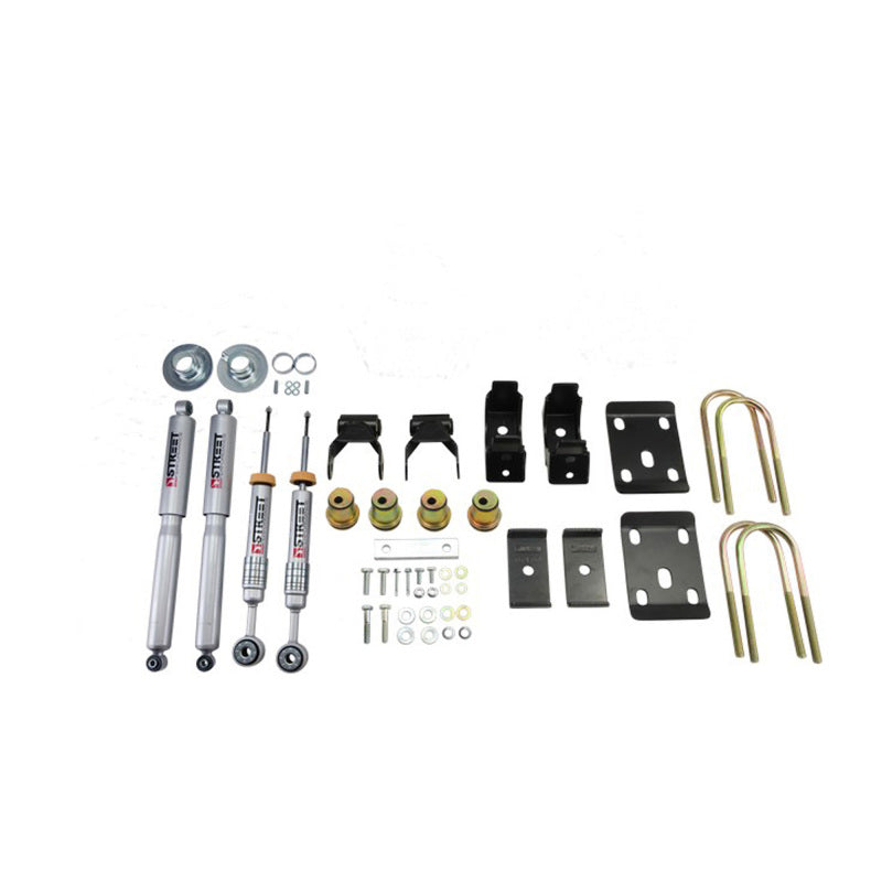 Belltech LOWERING KIT 14 Chev/GM Silverado/Sierra Std Cabs 2WD 0in to -4in Front/7in Rear with Shock