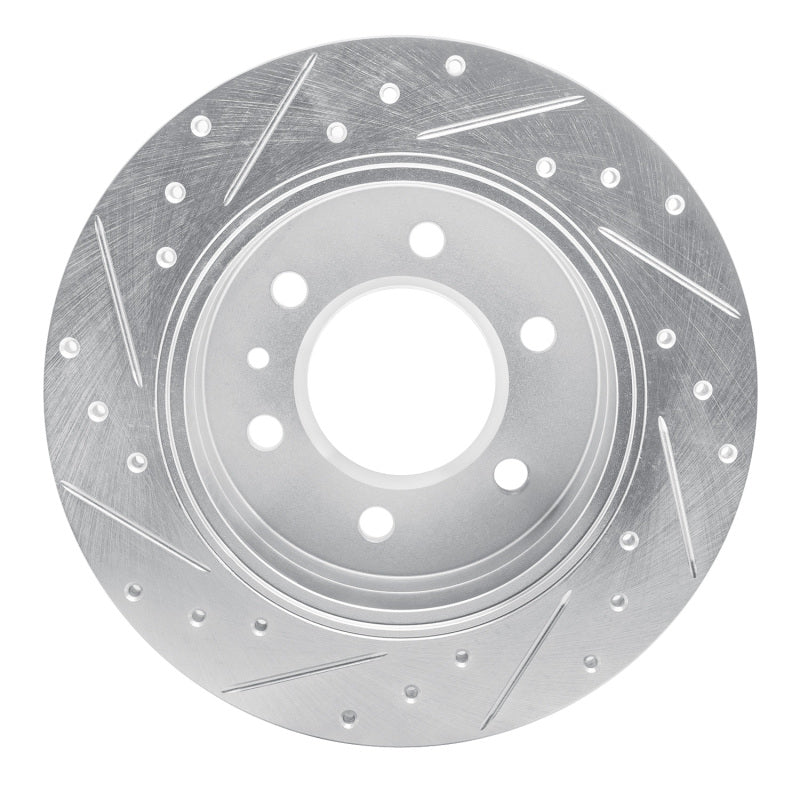 DFC 06-18 Dodge Sprinter 2500 Rear Right Drilled & Slotted Silver Brake Rotor