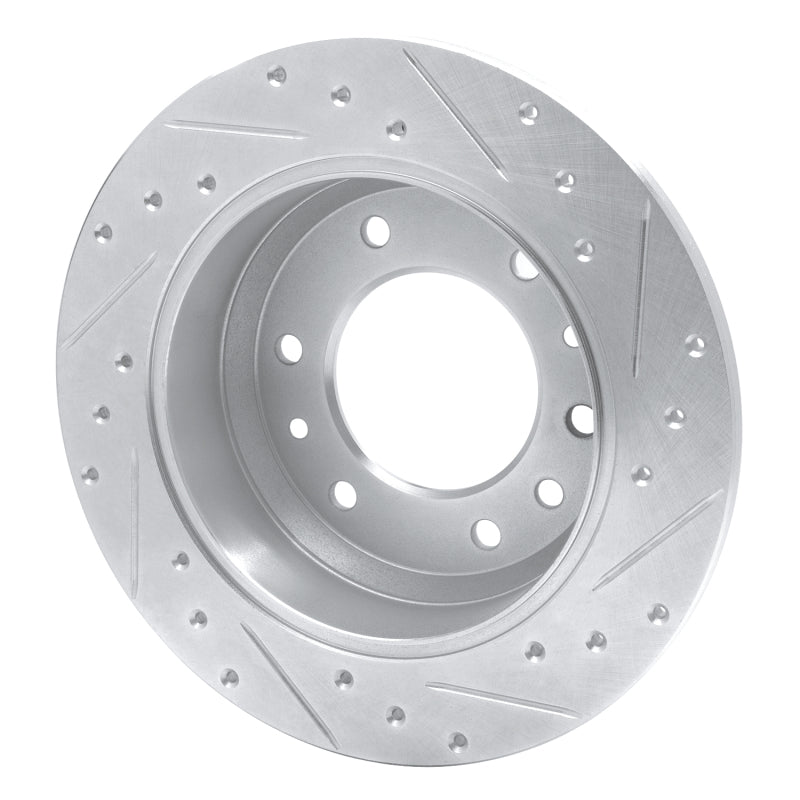 DFC 06-14 Hyundai Entourage Rear Left Drilled & Slotted Silver Brake Rotor