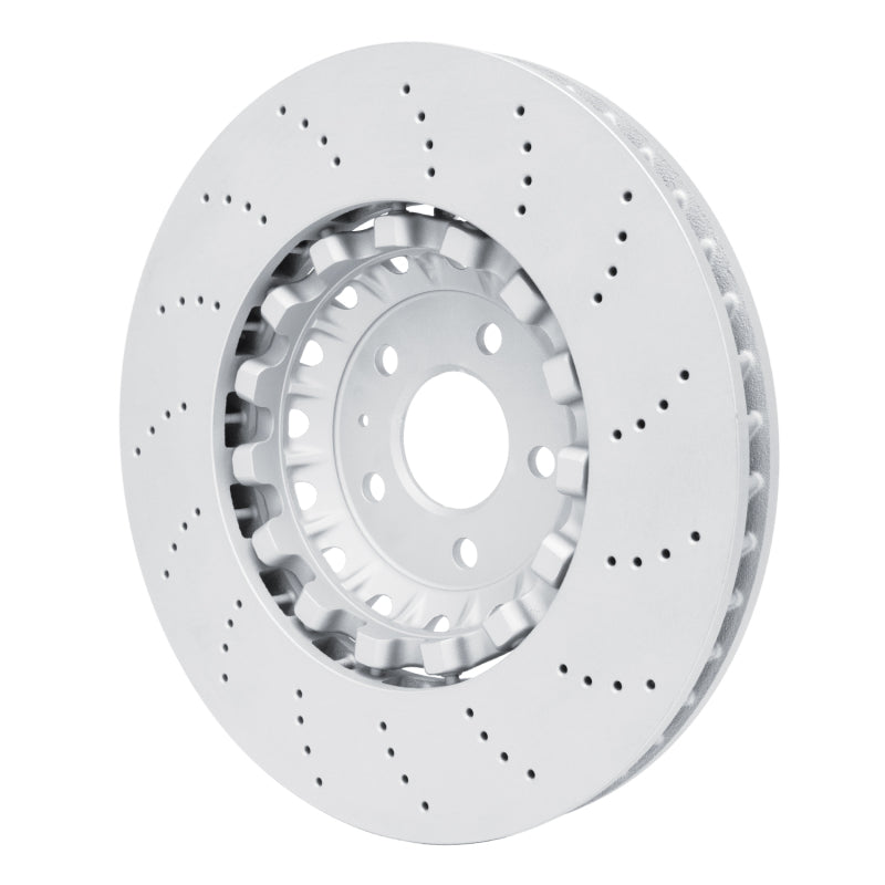 R1 18-25 Audi RS5 Front Drilled Carbon Alloy GeoMET Rotor