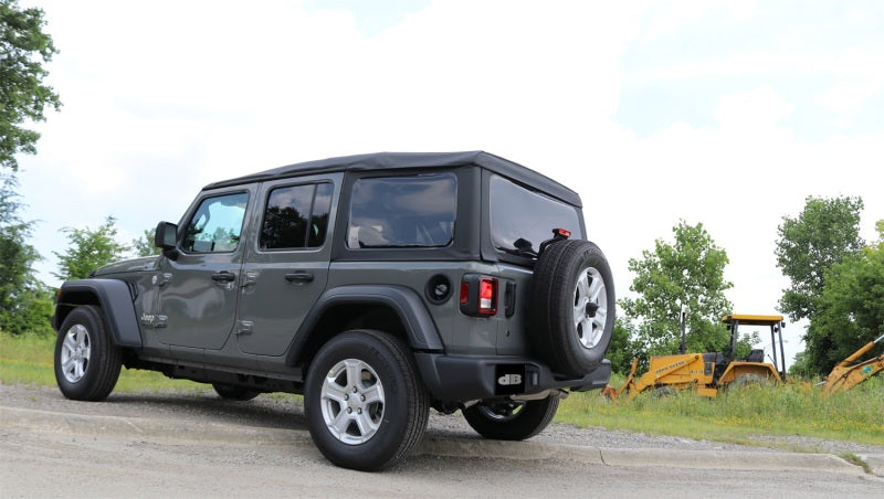 Corsa 2018-2025 Jeep Wrangler JL 2.5in Dual Rear Turn Down Exit Touring Axle-Back Exhaust