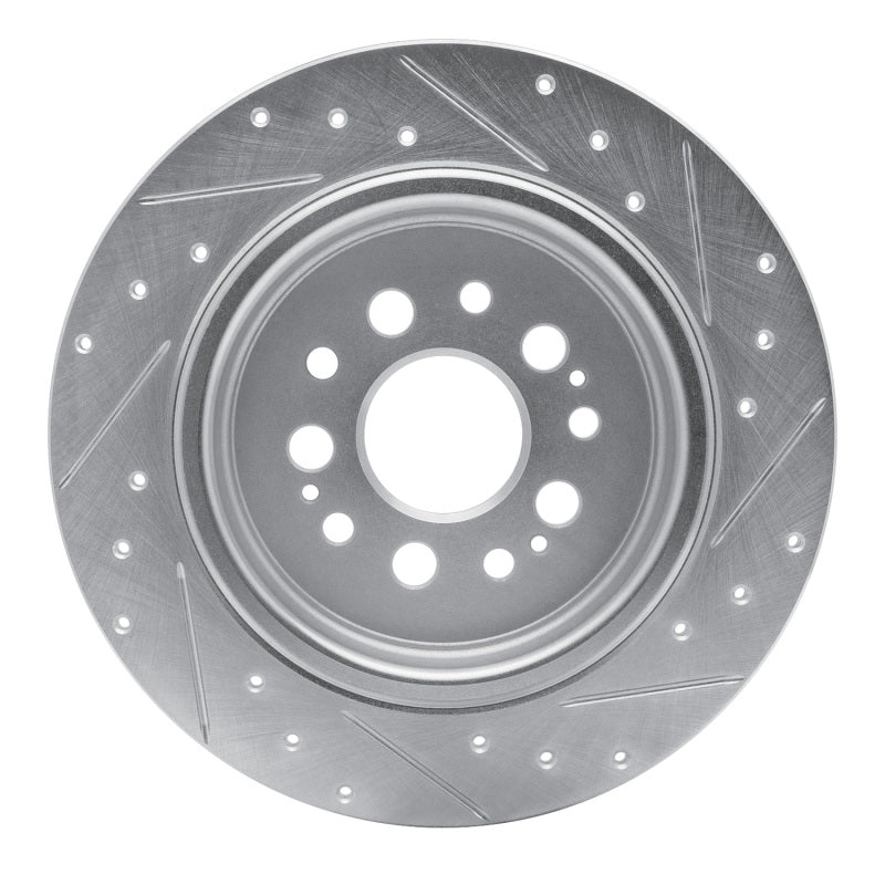 DFC 17-25 Acura RDX Rear Left Drilled & Slotted Silver Brake Rotor