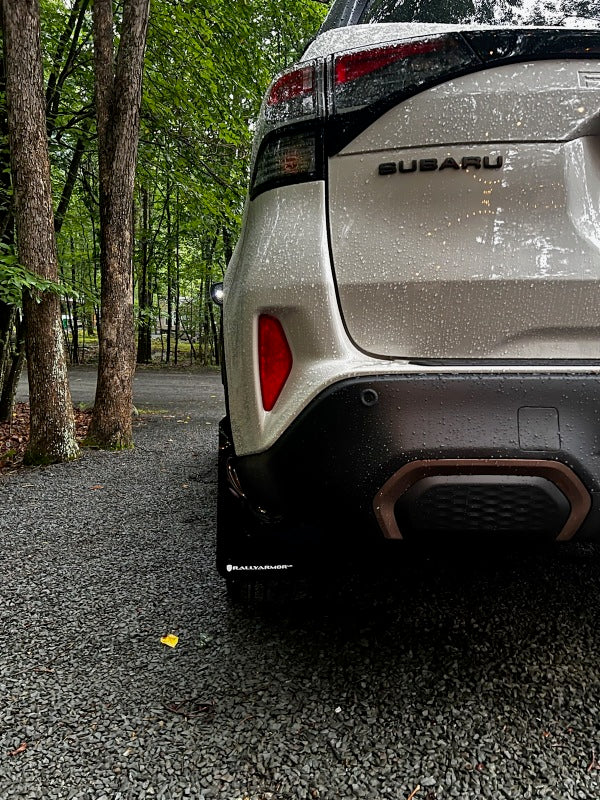 Rally Armor 25-26 Subaru Forester & Hybrid Black UR Mud Flap w/Red Logo