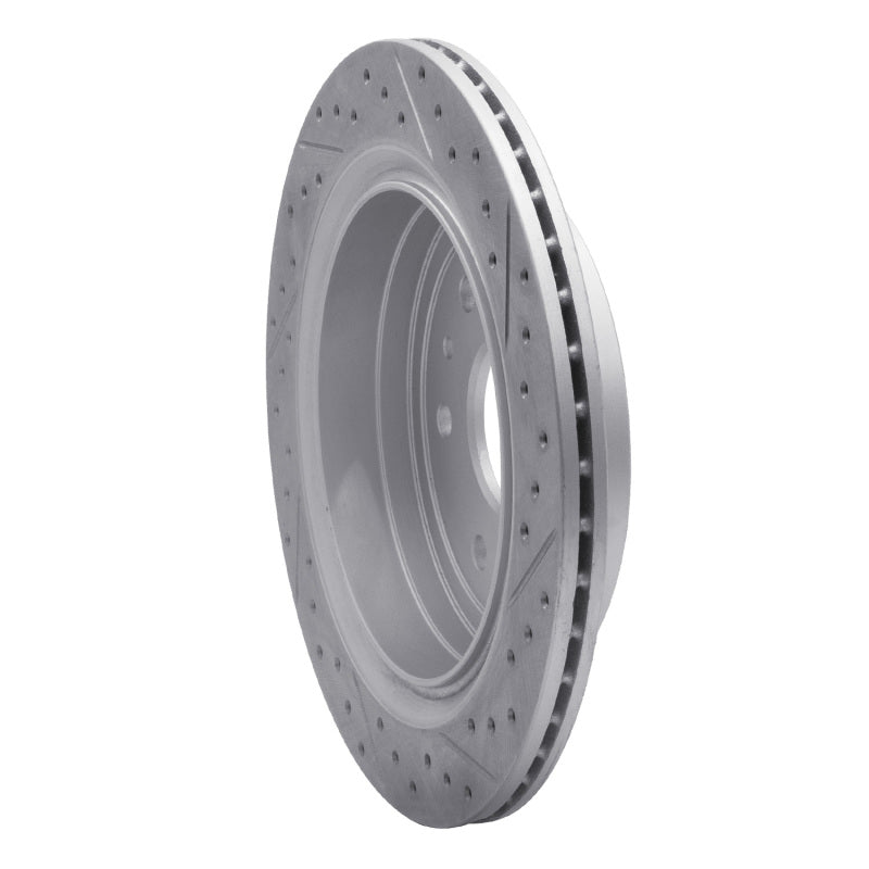 R1 13-19 Cadillac Xts Rear Left Drilled & Slotted Geo-Carbon Rotor