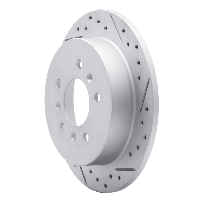 R1 06-10 Buick Allure Rear Right Drilled & Slotted Geo-Carbon Rotor