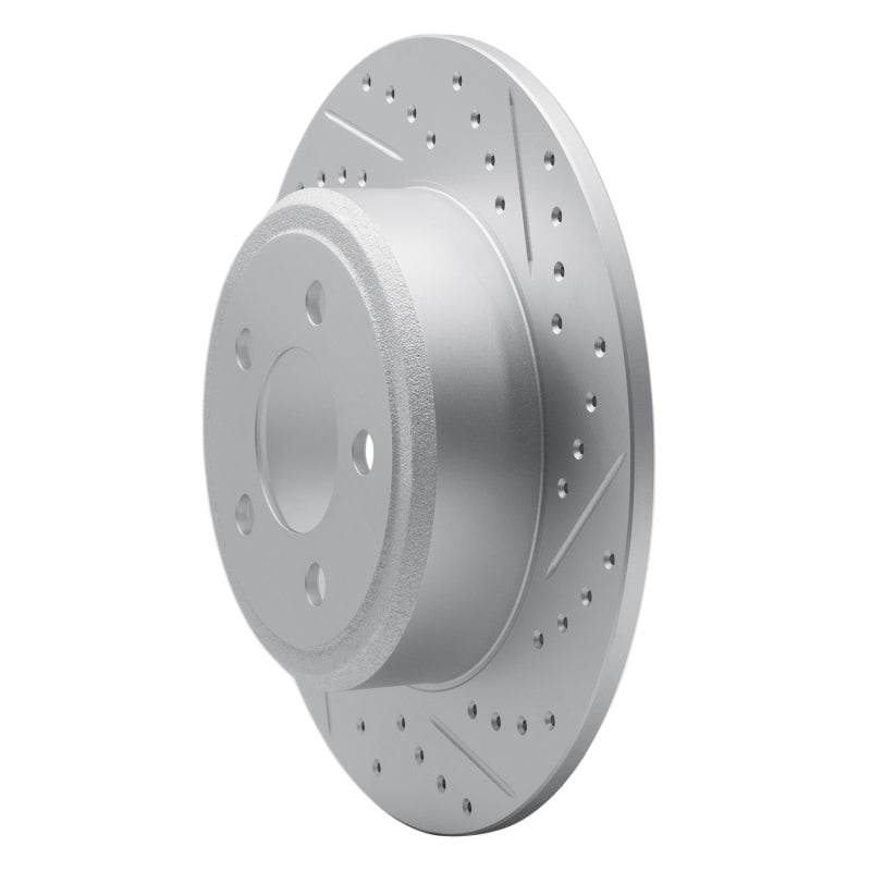 R1 04-10 Toyota Sienna Rear Right Drilled & Slotted Geo-Carbon Rotor