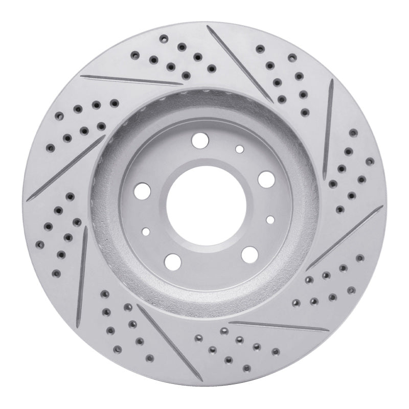 R1 03-07 Cadillac Cts Front Left Drilled & Slotted Geo-Carbon Rotor