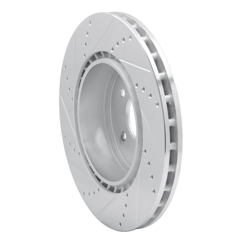 DFC 00-06 Jaguar XJR Rear Right Drilled & Slotted Silver Brake Rotor
