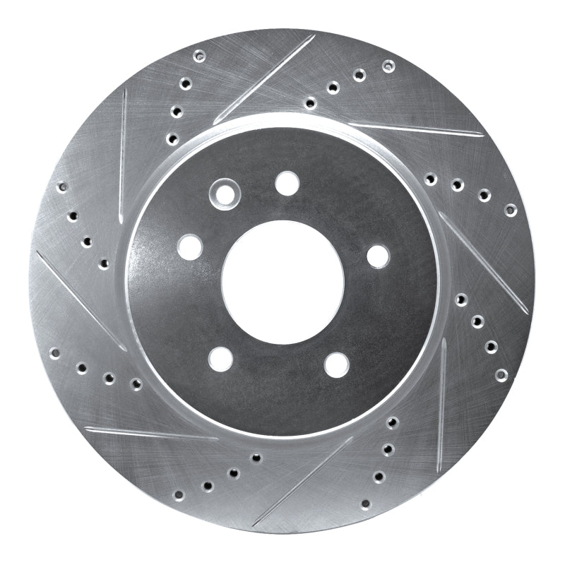 DFC 00-06 Jaguar XJR Rear Left Drilled & Slotted Silver Brake Rotor
