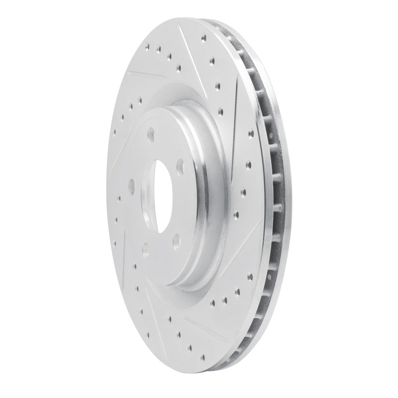 DFC 07-10 Chevrolet Cobalt Front Right Drilled & Slotted Silver Brake Rotor