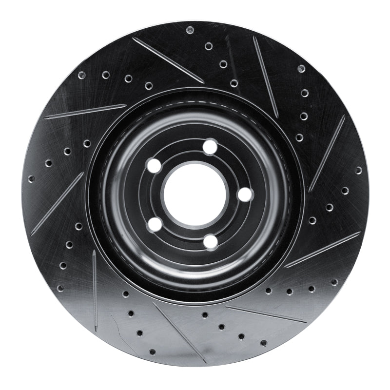 DFC 20-25 Ford Explorer Front Left Drilled & Slotted Silver Brake Rotor