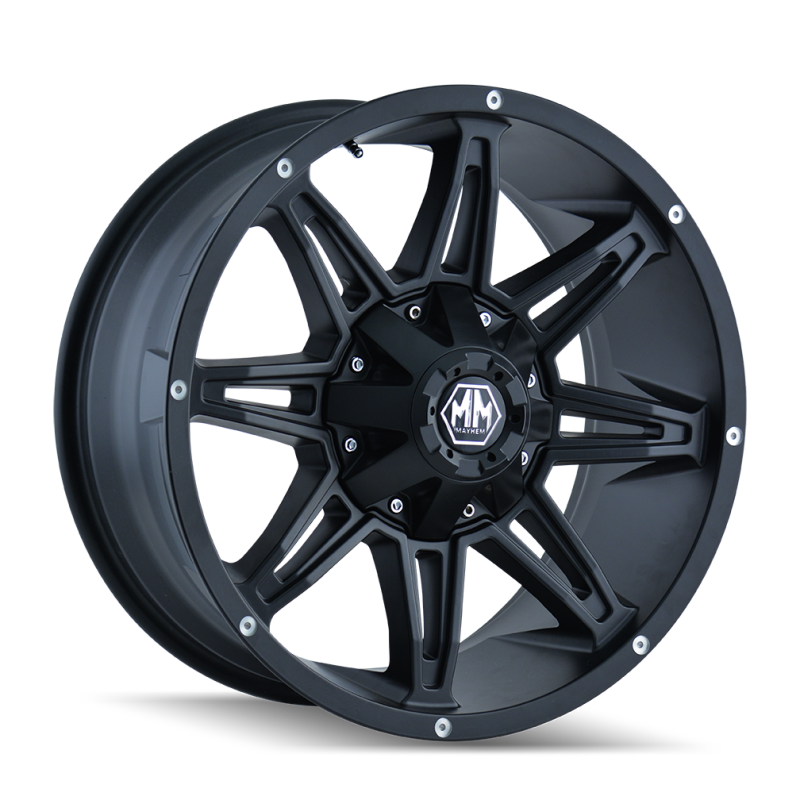 Mayhem 8090 Rampage 20x9 / 8x170 BP / 18mm Offset / 130.8mm Hub Matte Black Wheel