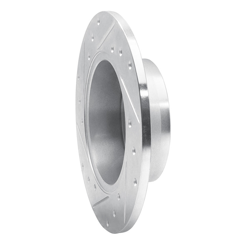 R1 99-02 Audi A6 Quattro Rear Right Drilled & Slotted Silver Brake Rotor