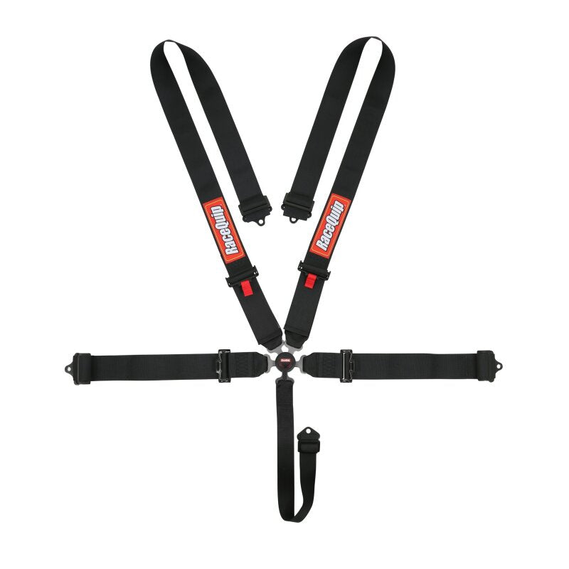 RaceQuip Black SFI CAMLOCK 5pt PD Lap Seat Belt