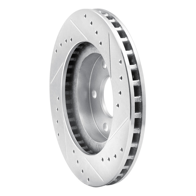 DFC 820090 Ford Thunderbird Front Left Drilled & Slotted Silver Brake Rotor