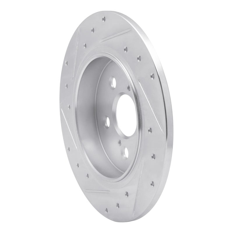 DFC 09-15 Toyota Corolla (Mexico) Rear Right Drilled & Slotted Silver Brake Rotor